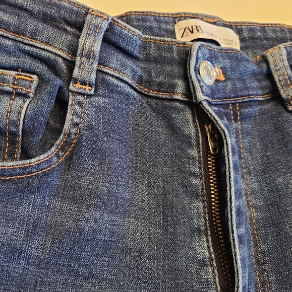 Zara High-Rise Skinny Leg Blue Jeans Size 6 - Picture 8 of 9
